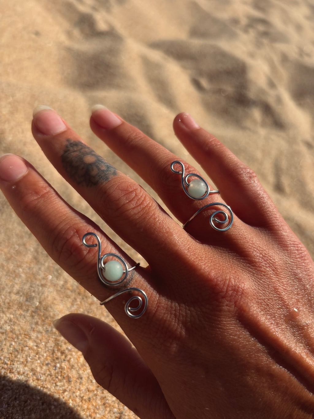 Amazonit Ocean Ring