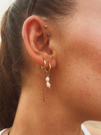 Double Pearl Earring