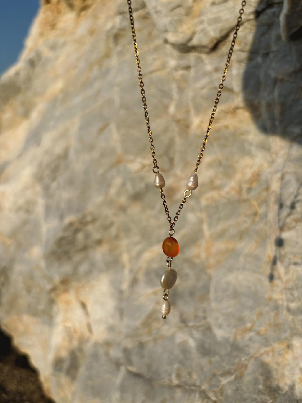Amber Drop Necklace