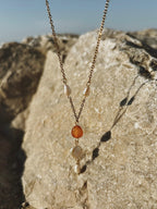 Amber Drop Necklace