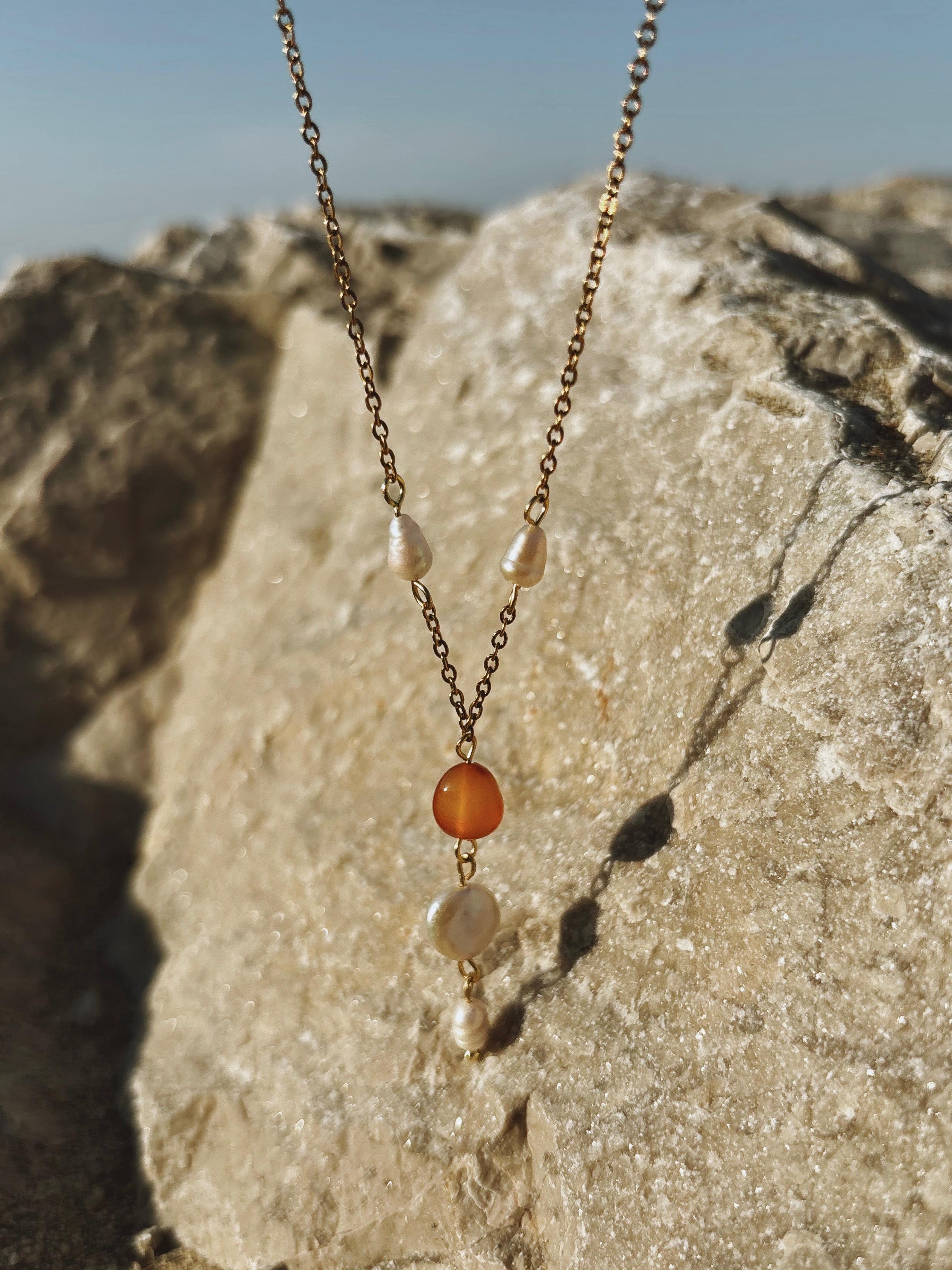 Amber Drop Necklace