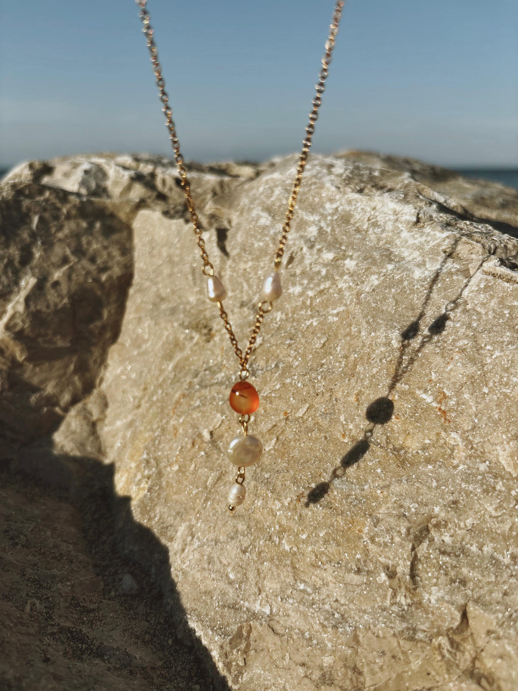 Amber Drop Necklace