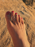 Tide Wave Toe Ring